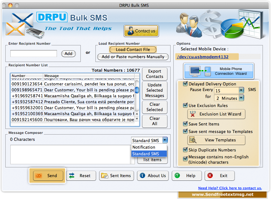 Mac bulk SMS Software