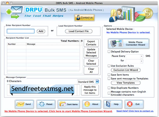 Screenshot of Send Free Text Messages