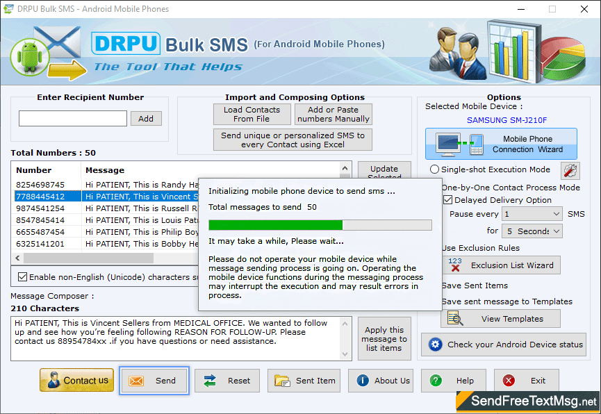 Sending Process Status