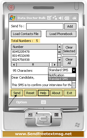 Pocket PC to Mobile Bulk SMS Software